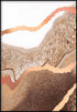 Caramel Agate Moyen Réel Or Rose Poster